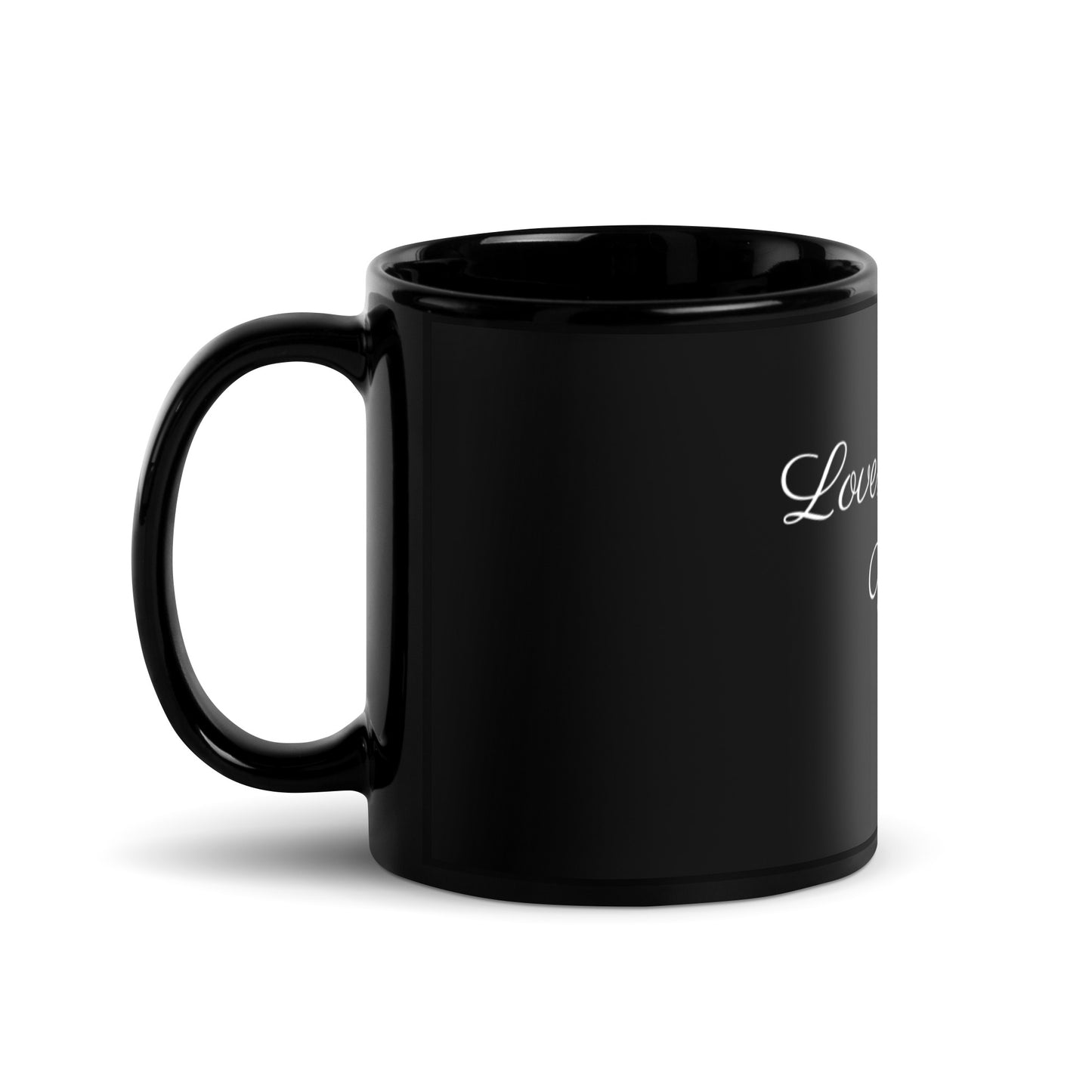 Rosabella Butterfly Thoughts - Black Glossy Mug