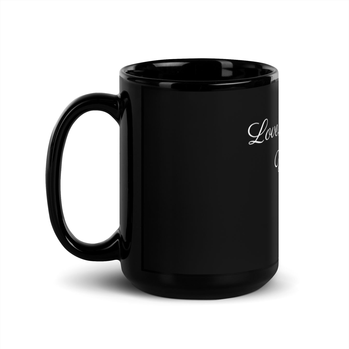 Rosabella Butterfly Thoughts - Black Glossy Mug