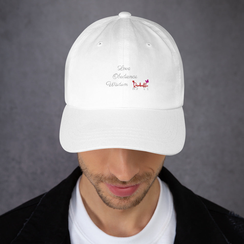 L.O.W White Rosabella Butterfly Thoughts Dad hat