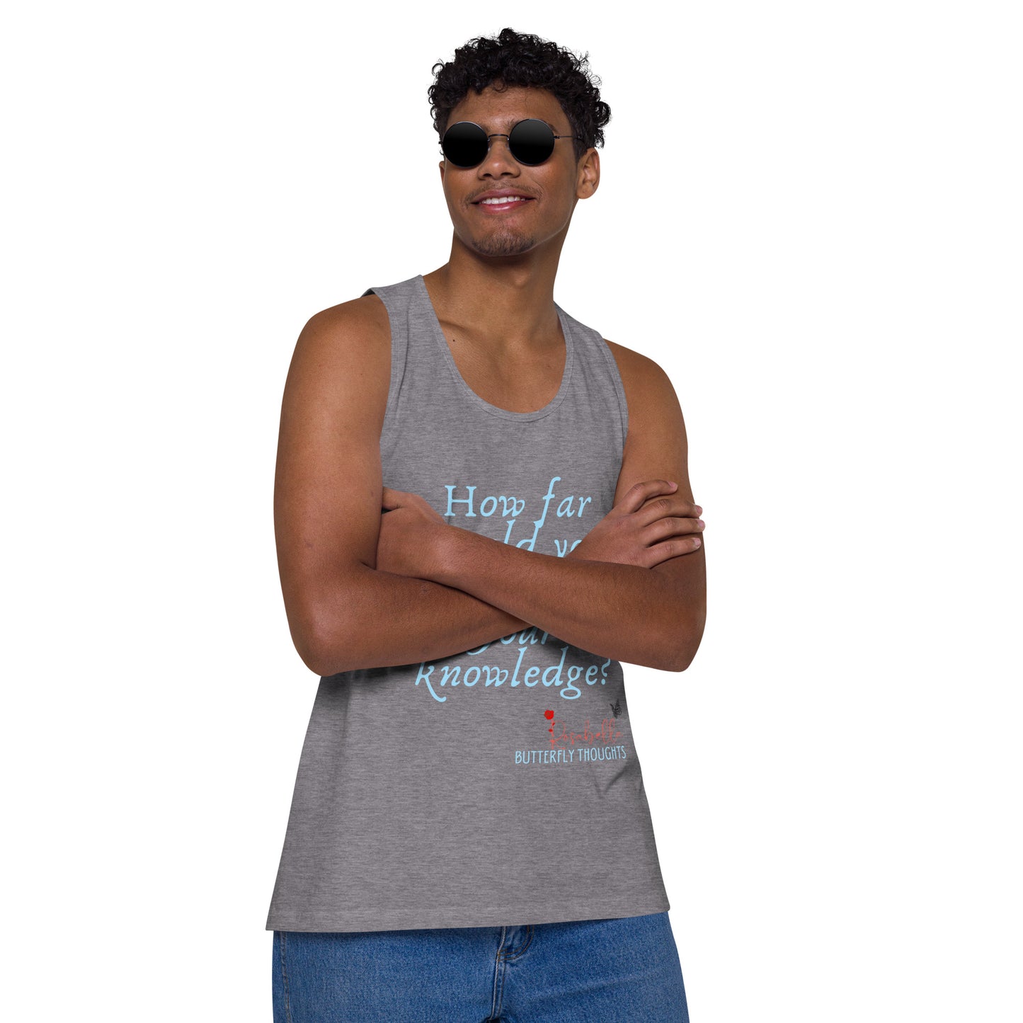 Rosabella Butterfly Thoughts - Men’s premium tank top