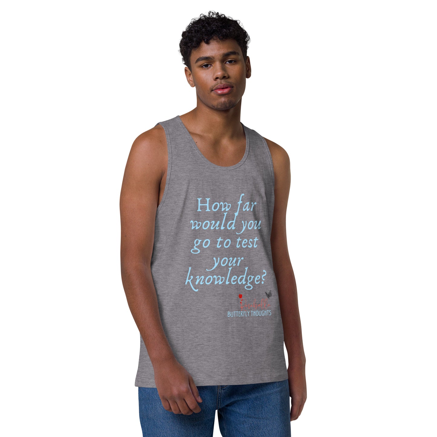 Rosabella Butterfly Thoughts - Men’s premium tank top