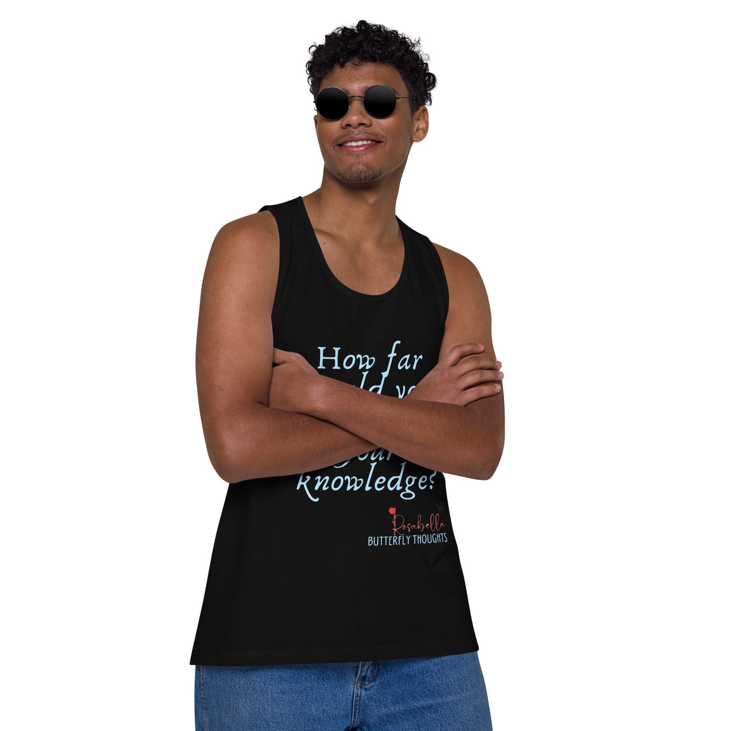 Rosabella Butterfly Thoughts - Men’s premium tank top