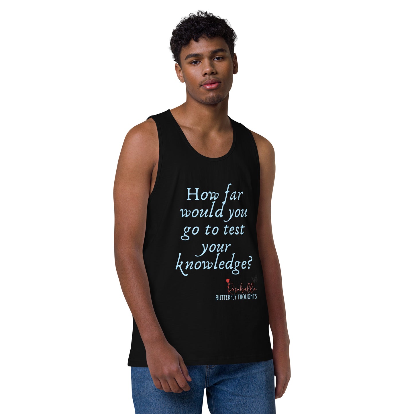 Rosabella Butterfly Thoughts - Men’s premium tank top