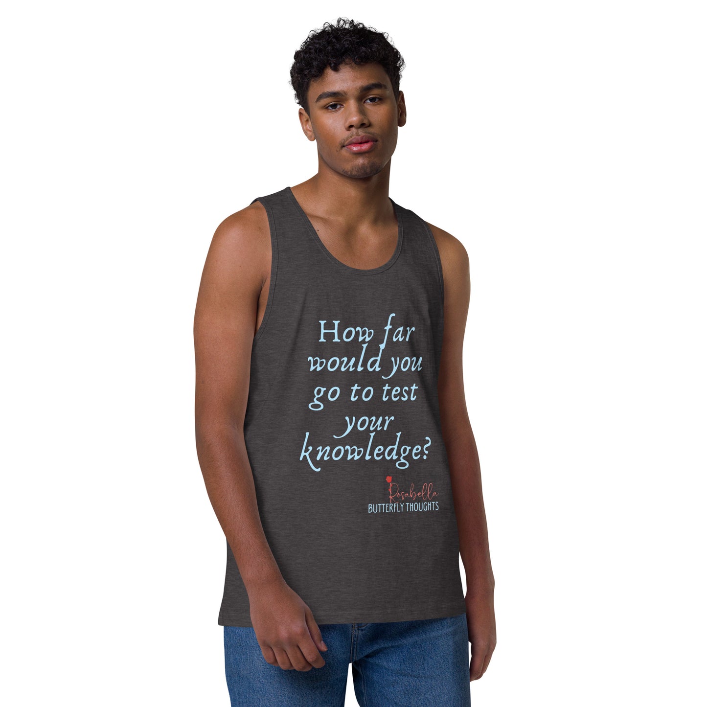 Rosabella Butterfly Thoughts - Men’s premium tank top