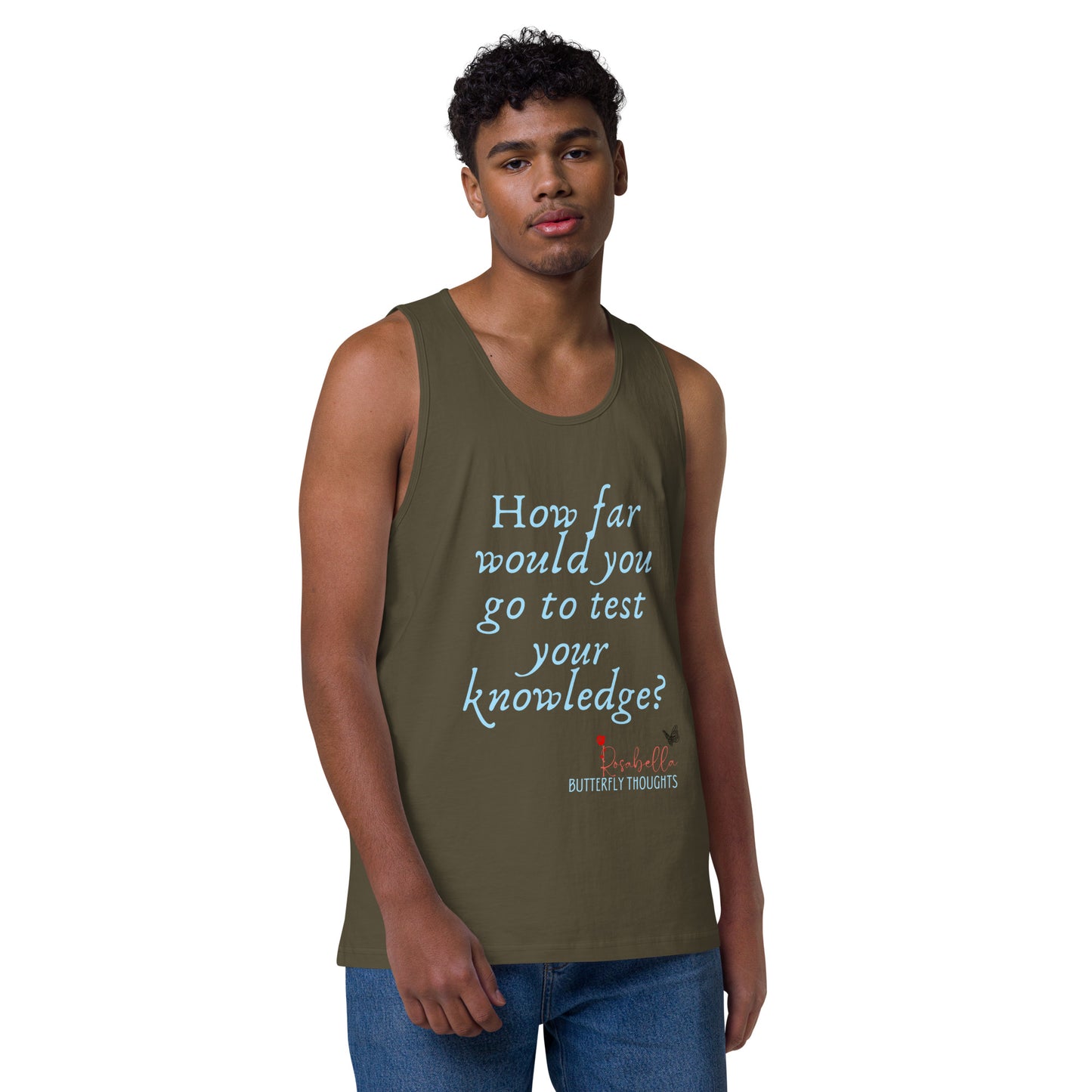 Rosabella Butterfly Thoughts - Men’s premium tank top