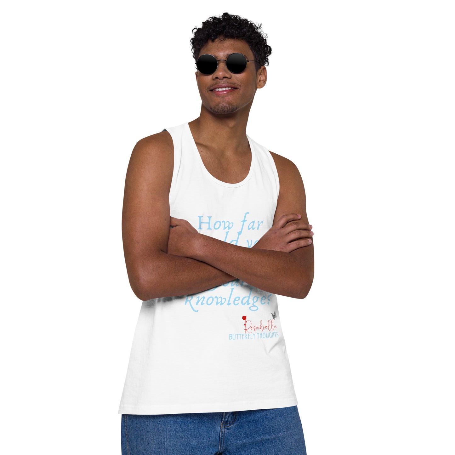 Rosabella Butterfly Thoughts - Men’s premium tank top