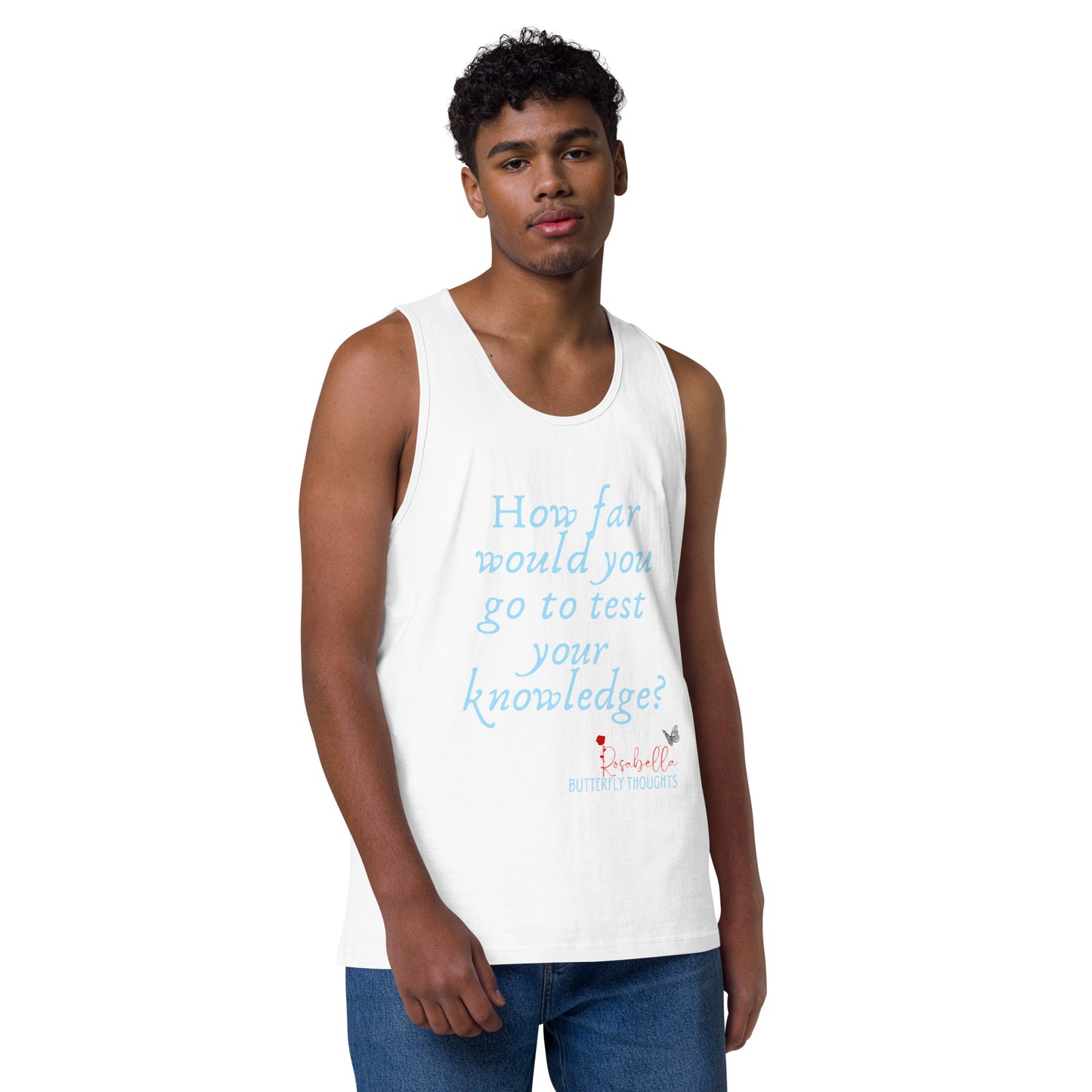 Rosabella Butterfly Thoughts - Men’s premium tank top