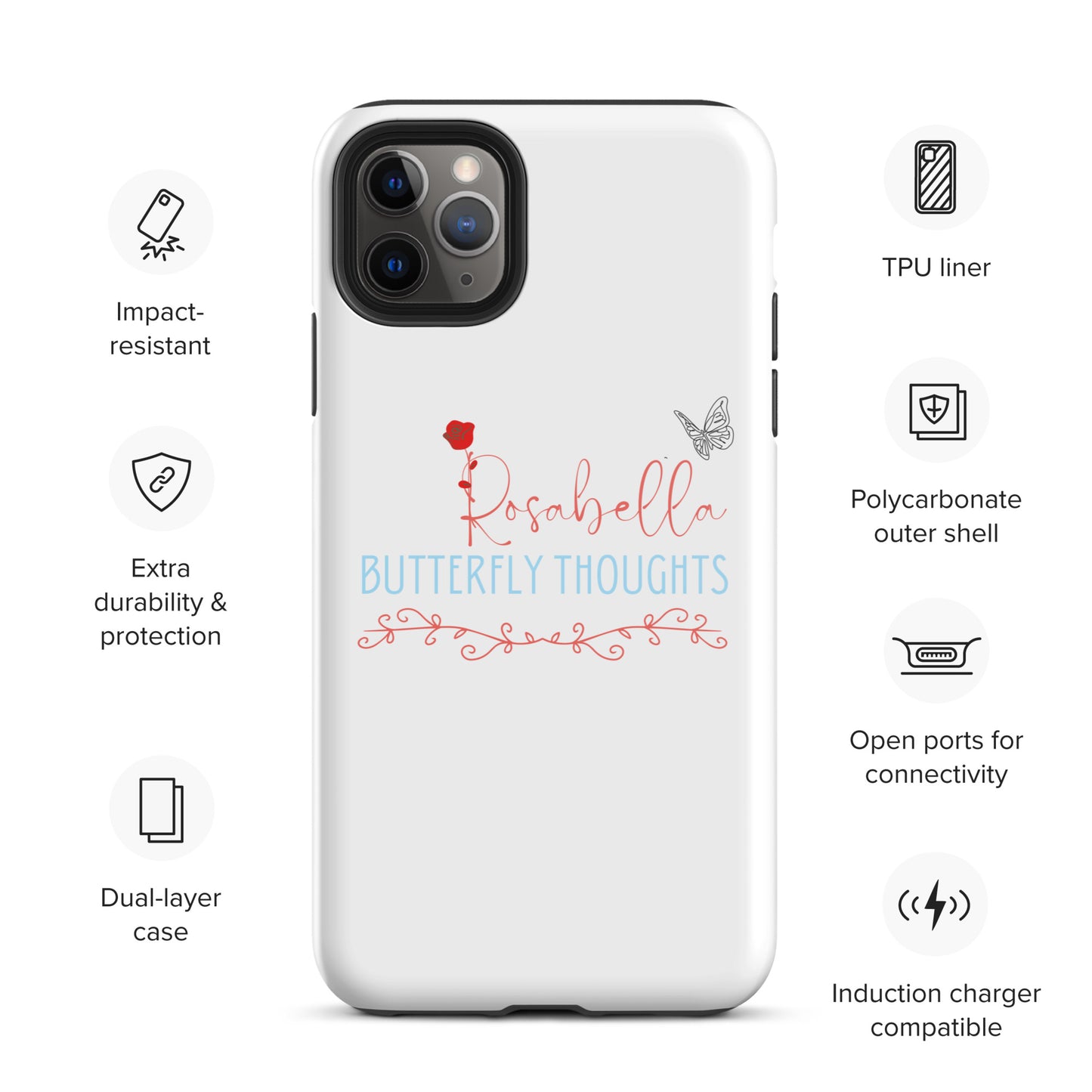 Rosabella Butterfly Thoughts - Tough iPhone case