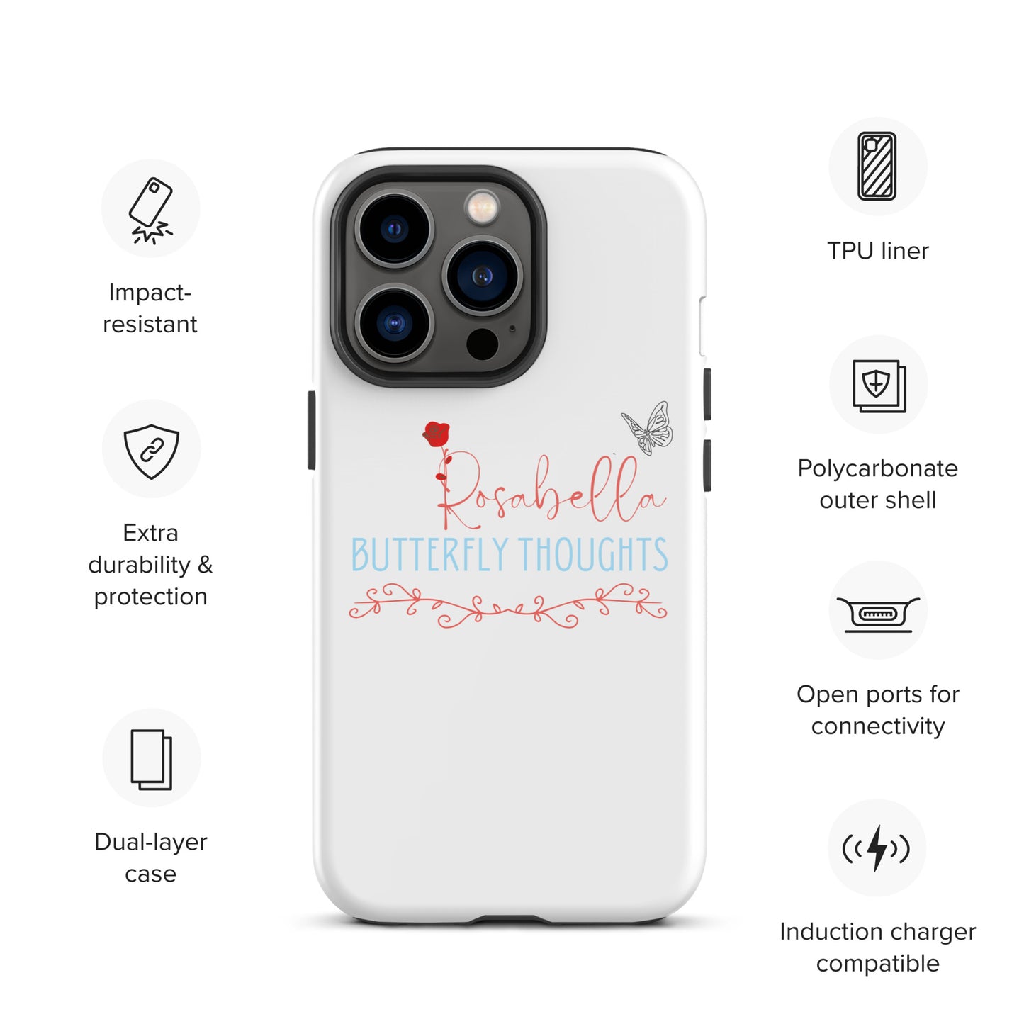 Rosabella Butterfly Thoughts - Tough iPhone case