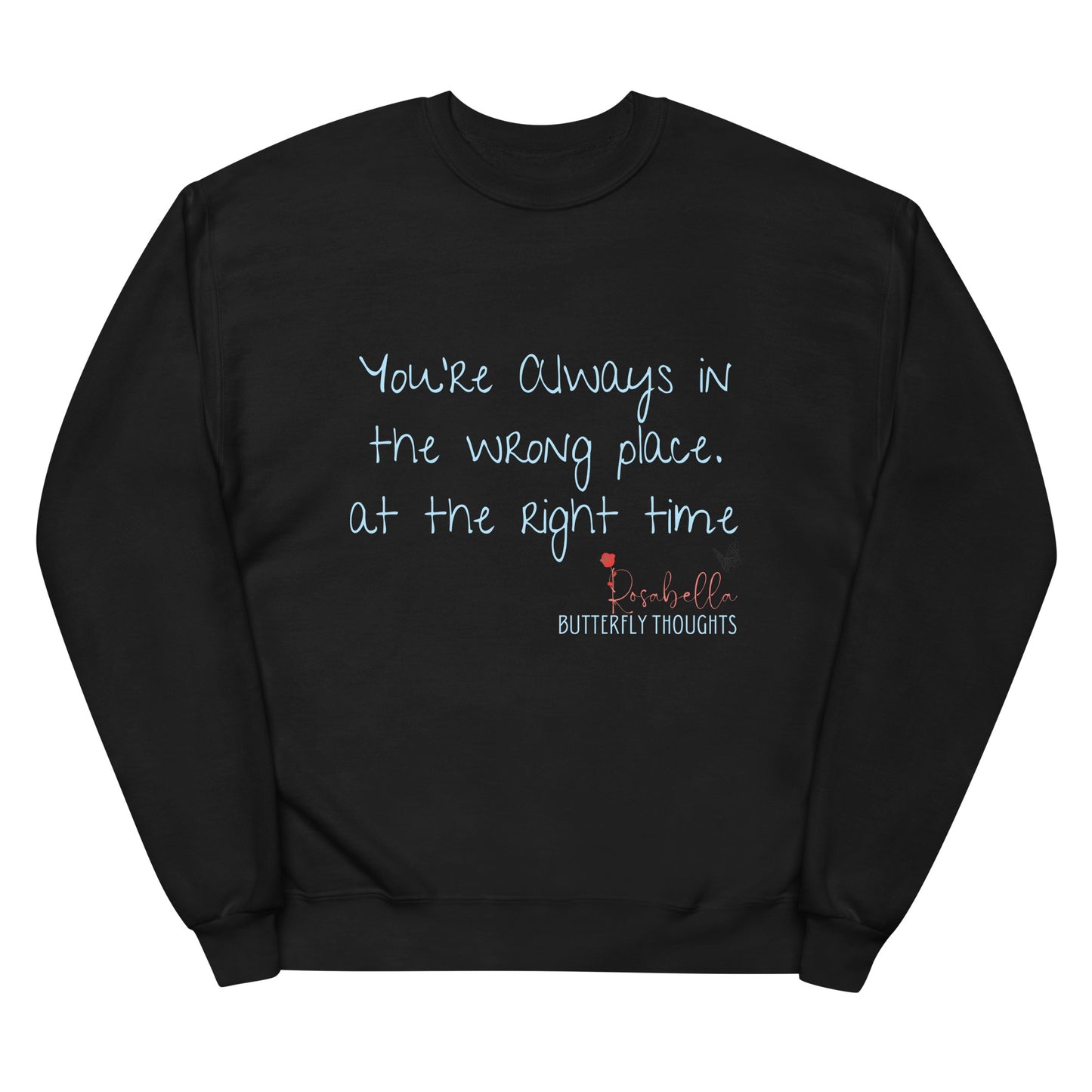 Rosabella Butterfly Thoughts - Unisex fleece sweatshirt