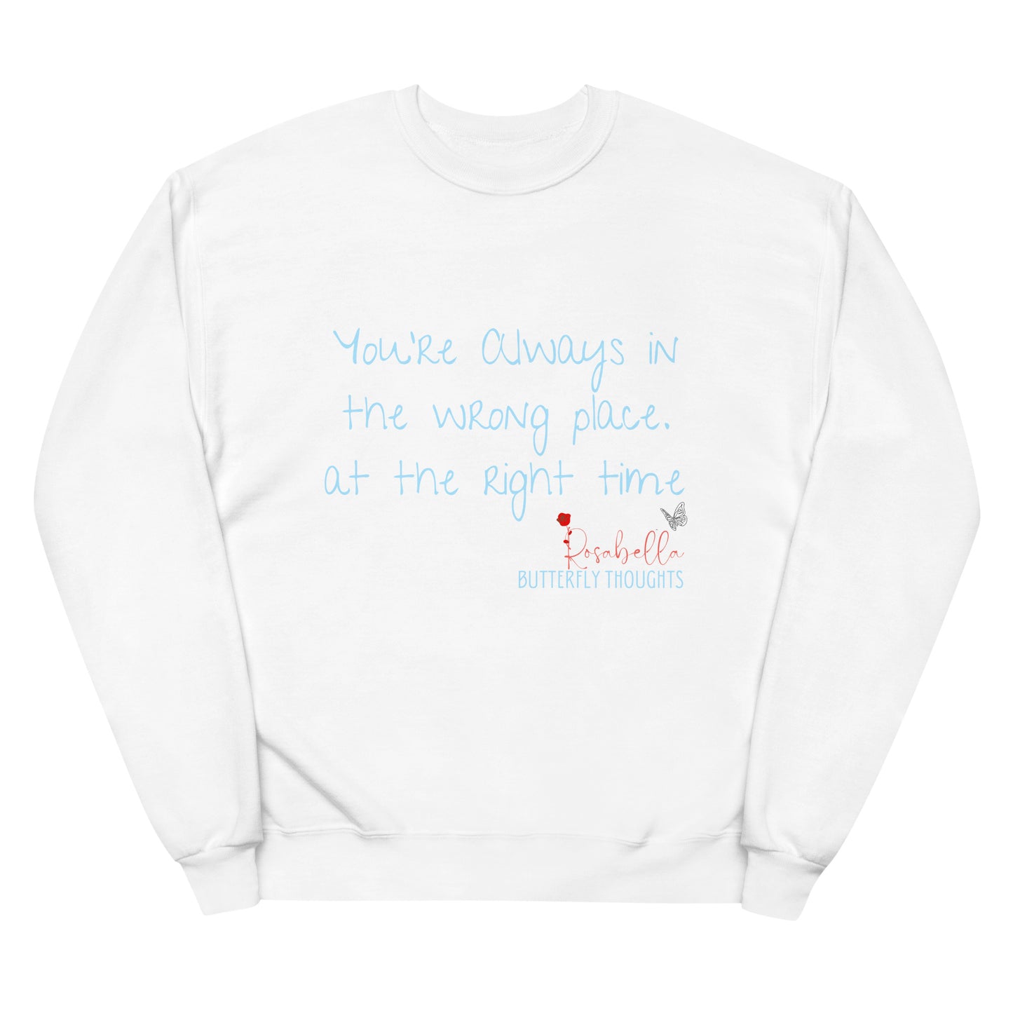 Rosabella Butterfly Thoughts - Unisex fleece sweatshirt