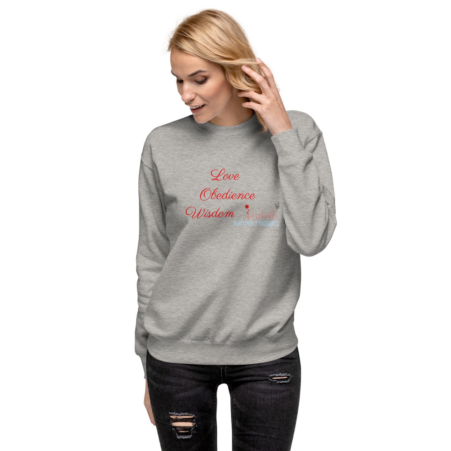 L.O.W Red Rosabella Butterfly Thoughts Sweatshirt