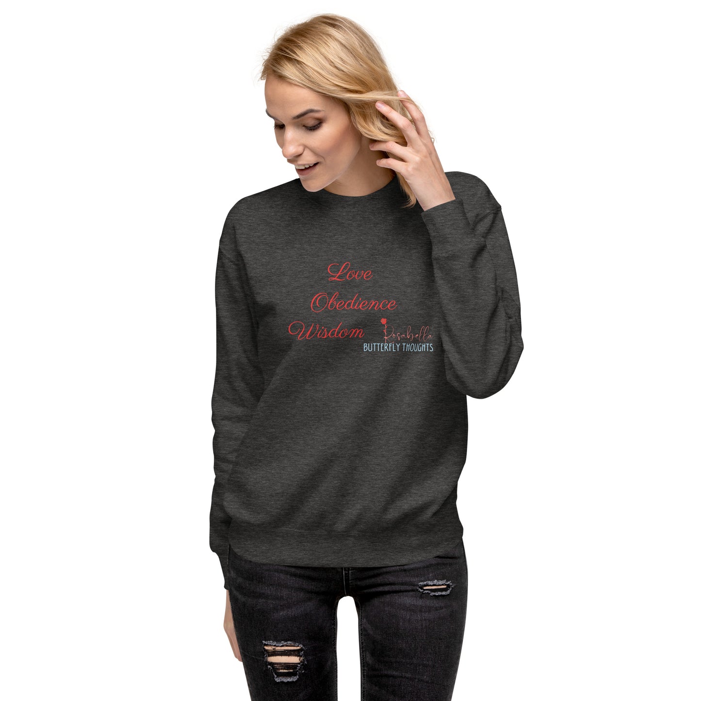 L.O.W Red Rosabella Butterfly Thoughts Sweatshirt