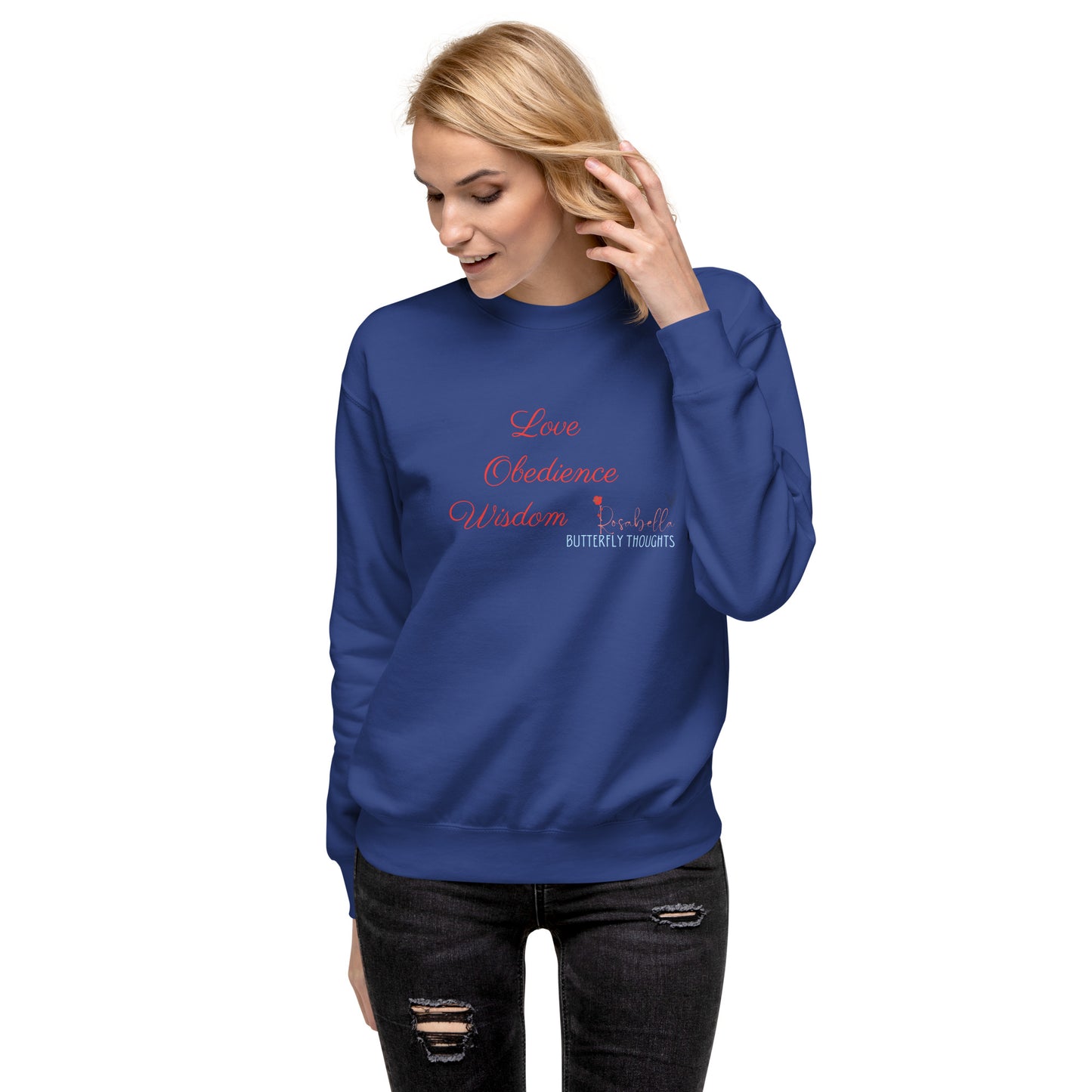 L.O.W Red Rosabella Butterfly Thoughts Sweatshirt